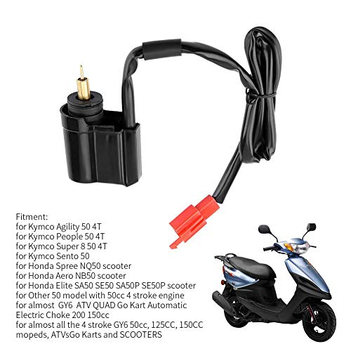 Gorgeri Carburador Choke eléctrico Choke eléctrico automático para Kymco Agility 50 4T People 50 4T Carburador de choque eléctrico del sistema de combustible