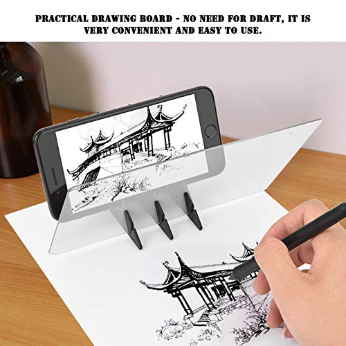 Goshyda Dibujo de espejo, copia de dibujo de espejo IP65 impermeable para tela blanca, telas no tejidas