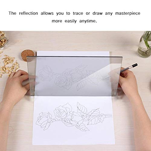 Goshyda Dibujo de espejo, copia de dibujo de espejo IP65 impermeable para tela blanca, telas no tejidas