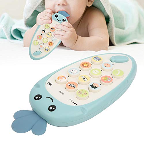 GOTOTOP Juguete de teléfono para niños, Forma de Zanahoria Teléfono de bebé Niño Juguete de mordedor para teléfono móvil Educativo con Efecto de música para niños Mayores de 6 Meses