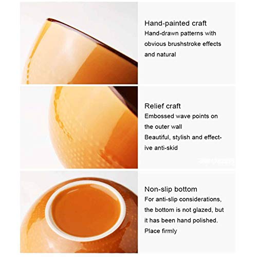 Grande Tazones De Sopa De Cerámica, Taza De Café Tazas De Sopa Con Tapa Y Asa Cuenco De Ensalada Para Cereal Leche Postre Avena Tazón De Ramen, Microondas-D-700ml/23.6oz