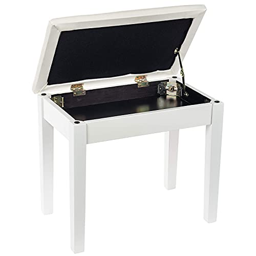 Grandma Shark Taburete de Piano, Taburete de Teclado con Compartimento de Almacenamiento, Taburete de Tocador (Soltero Asiento, Botones Blanco)