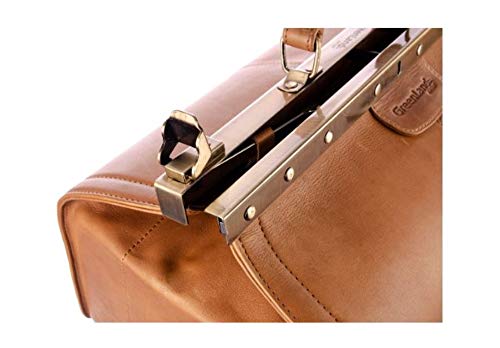 Greenland Doc Bag - Maletín de médico (43 x 23 x 26 cm, piel de búfalo natural)