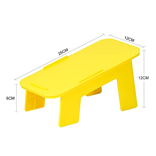GREFIC 10pcs Organizador armario zapateros baratos, zapatero ancho desmontable,apto para todo tipo de zapatos, Ahorre 50% de espacio zapateros modernos fuerte robusto 5 amarillo 5 verde