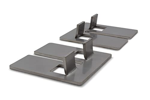 Grillrost.com Das Original Rejillas de Acero Inoxidable y Placas de Parrilla adecuadas para Weber Q100 Q200 Q300 Series, Tamaño :Q100/Q200 Adapterklammer
