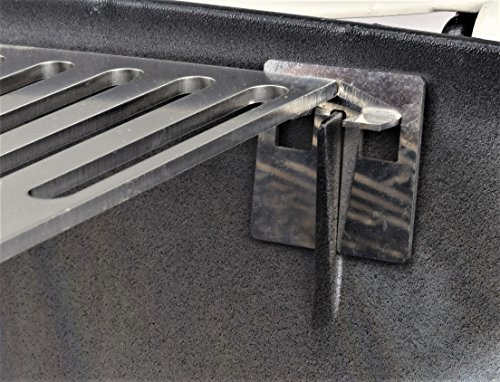 Grillrost.com Das Original Rejillas de Acero Inoxidable y Placas de Parrilla adecuadas para Weber Q100 Q200 Q300 Series, Tamaño :Q100/Q200 Adapterklammer