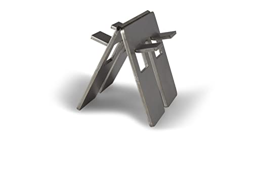 Grillrost.com Das Original Rejillas de Acero Inoxidable y Placas de Parrilla adecuadas para Weber Q100 Q200 Q300 Series, Tamaño :Q100/Q200 Adapterklammer