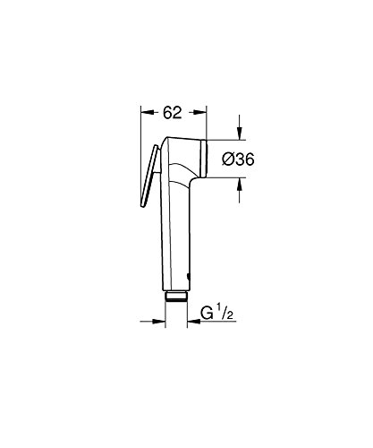 Grohe Vitalio - Trigger Spray ducha de mano, cromo, 1 pieza, 26351000