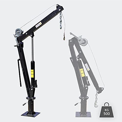 Grúa pick-up camión Capacidad 500 kg Con cabrestante Plataforma giratoria 360° Posible montaje suelo