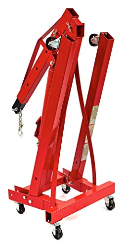 GRUA PLEGABLE 2 TONELADAS 2000kg Grúa elevación de cargas Elevar motores Brazo elevación