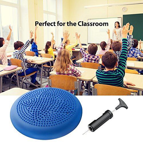 GSOTOA Cojín De Equilibrio con Bomba Cojín Oscilante Asiento De Bola Cojín De Asiento Ortopédico Anti-Explosión para Automóvil, Fisioterapia, Silla, Yoga, Fitness, Masaje