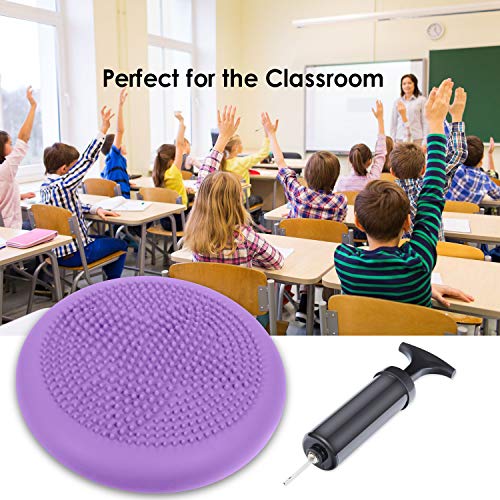GSOTOA Cojín De Equilibrio con Bomba Cojín Oscilante Asiento De Bola Cojín De Asiento Ortopédico Anti-Explosión para Automóvil, Fisioterapia, Silla, Yoga, Fitness, Masaje