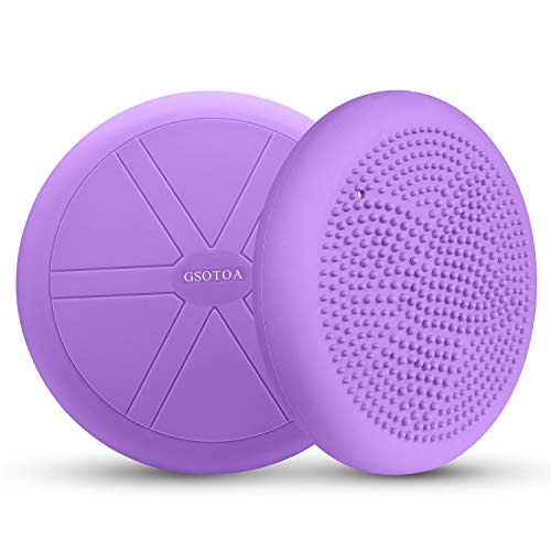 GSOTOA Cojín De Equilibrio con Bomba Cojín Oscilante Asiento De Bola Cojín De Asiento Ortopédico Anti-Explosión para Automóvil, Fisioterapia, Silla, Yoga, Fitness, Masaje