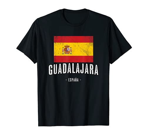 Guadalajara España | Souvenir ES - Linda Ciudad - Bandera - Camiseta