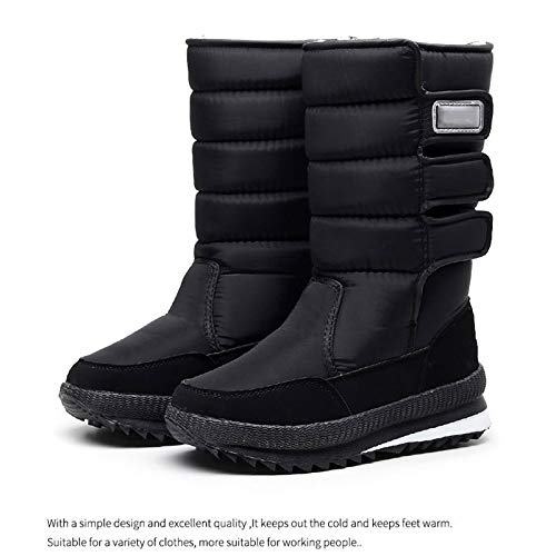 Guajave Hombres Nieve Zapatillas Botas Bajo La Rodilla Zapatos Al Aire Libre Antideslizante Impermeable Botas Calentamiento Invierno