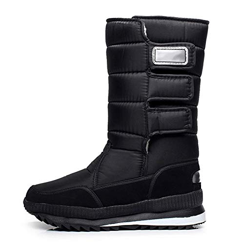 Guajave Hombres Nieve Zapatillas Botas Bajo La Rodilla Zapatos Al Aire Libre Antideslizante Impermeable Botas Calentamiento Invierno