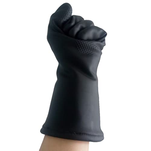 Guantes de aseo para guantes impermeables para bañar y dar masajes a gatos perros caballos y otros animales longitud de 13 7/22 8 pulgadas guantes resistentes a las mordeduras para