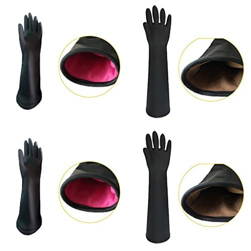 Guantes de baño para Guantes de aseo para perros Gatos con pelo largo y corto Diseño de grosor mejorado Guantes impermeables antiarañazos para el aseo de perros
