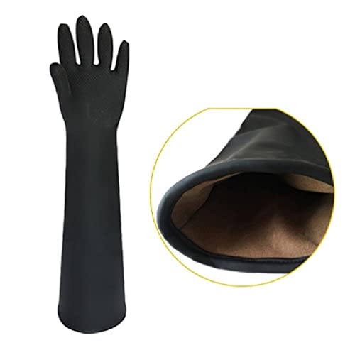 Guantes de masaje para Guantes para eficaces resistentes a las mordeduras Guantes de aseo fuertes Dureza fuerte Perros Gatos Caballos 13 7"22 8" Guantes para el aseo del perro