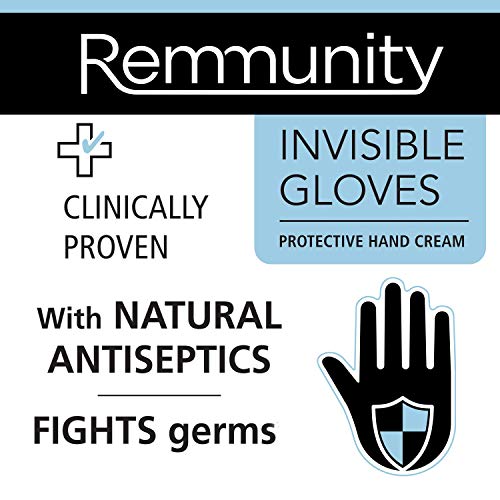 Guantes Invisibles Remmunity - Crema Protectora para Manos - Lucha Contra Virus, Bacterias y Gérmenes - Barrera Invisible Instantánea Clínicamente Probada con Antisépticos Naturales