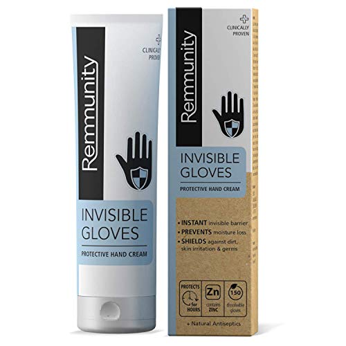Guantes Invisibles Remmunity - Crema Protectora para Manos - Lucha Contra Virus, Bacterias y Gérmenes - Barrera Invisible Instantánea Clínicamente Probada con Antisépticos Naturales