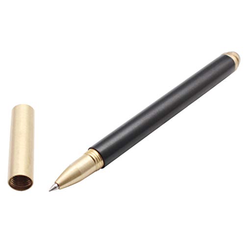 Gullor Bolígrafo de madera de sándalo natural, bonito regalo - negro