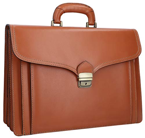 Gusti Leder 2B2-94-2 - Maletín de piel para mujer (39 x 28 x 15 cm), color marrón