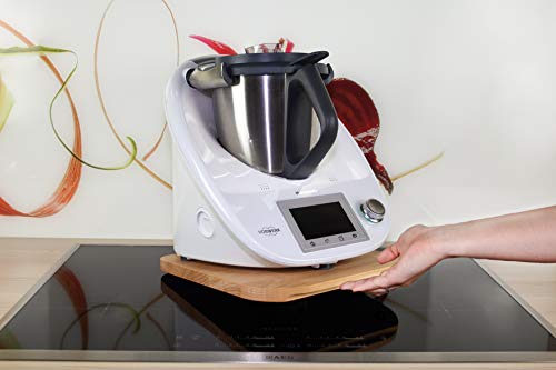 GZ-Design Tabla deslizante prémium para Thermomix TM5/TM6 – Accesorios – Madera – Haya – Fabricado en Alemania
