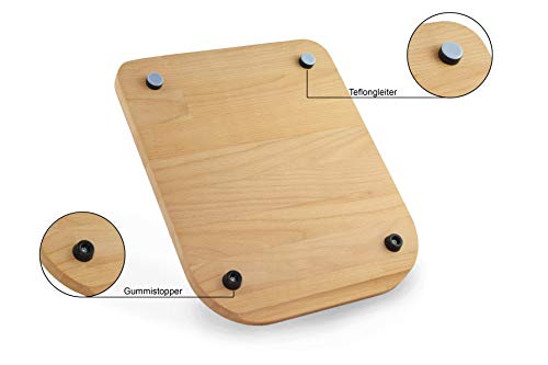 GZ-Design Tabla deslizante prémium para Thermomix TM5/TM6 – Accesorios – Madera – Haya – Fabricado en Alemania