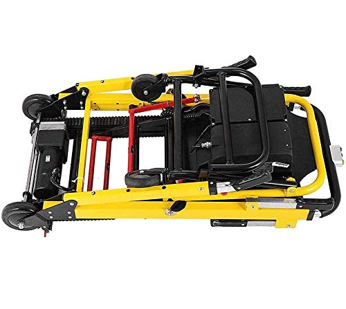 H&1 Silla de Ruedas eléctrica Silla de Ambulancia Plegable eléctrica Escalada sobre orugas Silla de evacuación Ayuda a la Movilidad Camilla Carro de Aluminio