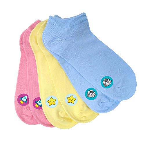 Haberdashery Online Emparejador de Calcetines: Galaxy - 60 Etiquetas termoadhesivas