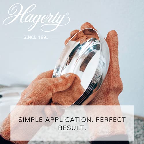 Hagerty Silver Gloves Guantes impregnados en seco para la limpieza de plata con protección contra el óxido 1 par I Guantes de pulir de algodón I Prácticos guantes para limpiar plata y metal plateado