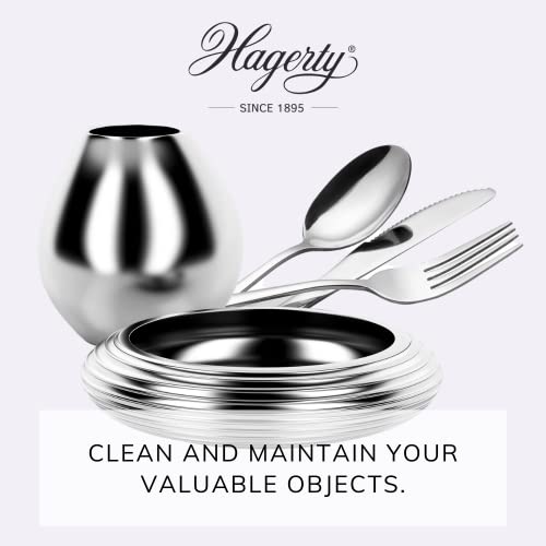 Hagerty Silver & Multimetal Foam Espuma limpiadora de plata 185g I Eficaz mousse para protección de plata y metal plateado estaño acero cromo I Limpia plata renovadora de brillo I Esponja incluida