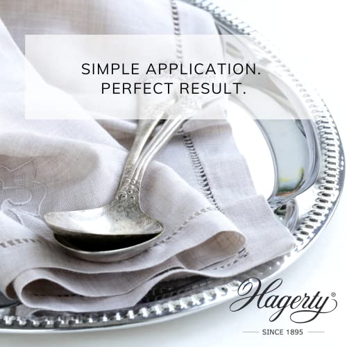 Hagerty Silver & Multimetal Foam Espuma limpiadora de plata 185g I Eficaz mousse para protección de plata y metal plateado estaño acero cromo I Limpia plata renovadora de brillo I Esponja incluida