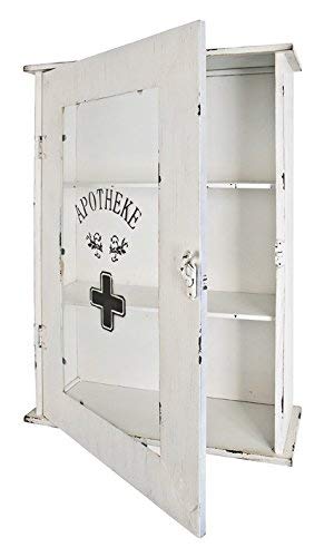 Haku Möbel Taburete, Piel auténtica, Vintage, 43 x 62 x 17 cm, Blanco