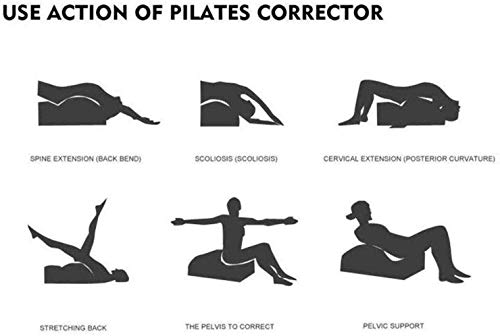 Hammer Yoga Pilates Cama de Masaje, Corrección Tronco Pilates espinal Cervical de Espuma deformidad cifosis Corrección aparatos de Ejercicios de Pilates Arco