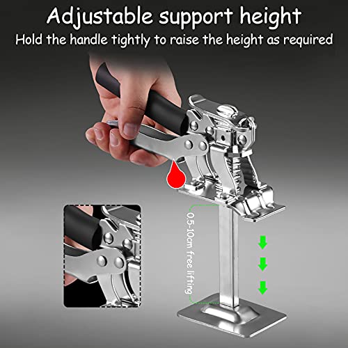 Handheld Jack/Clamp Tool, Herramienta de sujeción para suelos, ventanas, armarios, HLK, instalación en techos, – Pirate Arm Leveling Leveling Lifter herramienta de elevación, 100 kg (220 lbs)