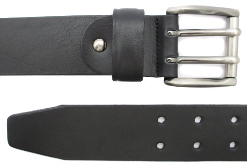 Handmade in Spain Cinturón de Piel Cuero para Hombre - Doble Hebilla
