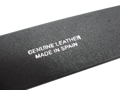 Handmade in Spain Cinturón de Piel Cuero para Hombre - Doble Hebilla