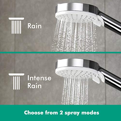 Hansgrohe 27320000 Crometta S 240 columna de ducha para la bañera, 2 tipos de chorro, cromo