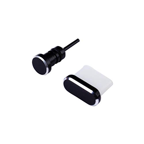 Hanxin 2PCS / Set Reemplazo de tapón Antipolvo para Xiaomi Huawei Samsung Tipo-C Enchufe estanco Conector estanco Puerto de Carga Conector para Auriculares Kit de tapón Antipolvo USB tapon