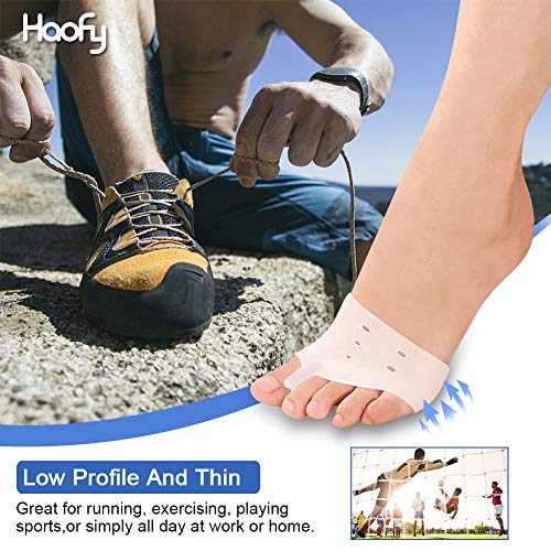 Haofy Separadores de dedos de Gel, Correctores de dedos del pie para Yoga, Baile, Caminar, Hallux Valgus Alivio del dolor con Almohadillas de Antepié, Corrector de Juanetes para Mujeres Hombres