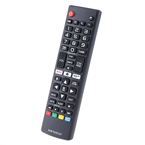 Haowen Control Remoto de Larga Distancia de diseño ergonómico para LG LCD TV Negro AKB75095307