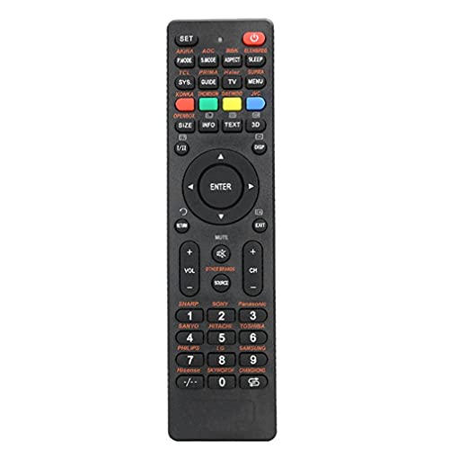 Haowen Mando a Distancia Universal de 20 m de Distancia de transmisión para Aire Acondicionado de TV Negro