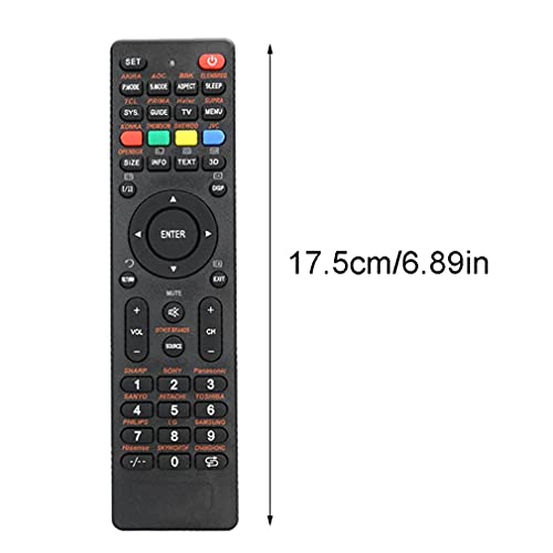 Haowen Mando a Distancia Universal de 20 m de Distancia de transmisión para Aire Acondicionado de TV Negro