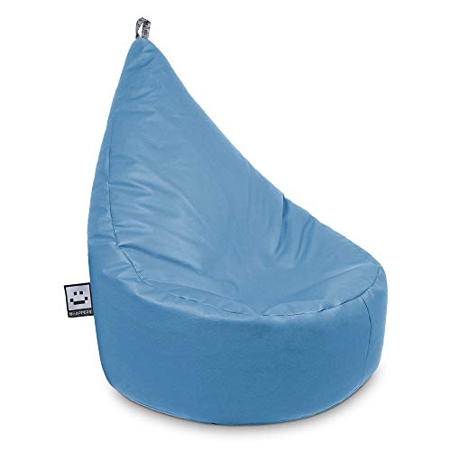 HAPPERS Puff Butaca Polipiel Indoor Azul Cielo Infantil