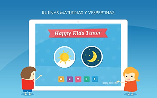 Happy Kids Timer - Aplicación para rutinas matinales, educación y motivación para ayudar a los niños con sus principales actividades diarias