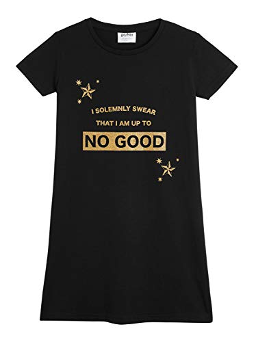 HARRY POTTER Pijama Niña, Camison Niña de Manga Corta, Ropa para Niñas 100% Algodon, Vestidos Niña para Dormir, Regalos para Niñas Adolescentes 7-14 Años (11-12 Años)