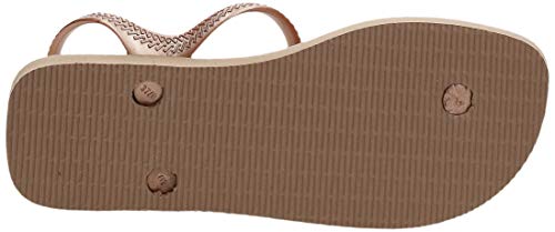 Havaianas Flash Urban, Sandalias Mujer, Dark Beige, 39/40 EU