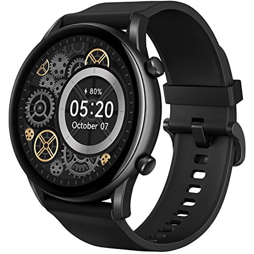 HAYLOU Smartwatch Hombre Mujer con Oxímetro, 1.32’’ Reloj Inteligente IP68 12 Modos Deporte con Pulsómetro Monitor de Sueño Notificación de Mensajes, Pulsera Actividad Inteligente para iOS Android